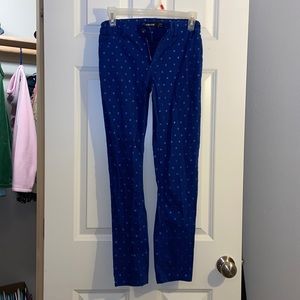 Blue polkadot jeans